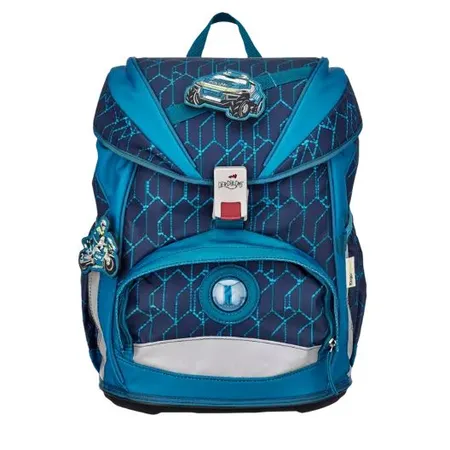 DerDieDas Schulrucksack-Set Ergoflex Blue Speed, 5-teilig