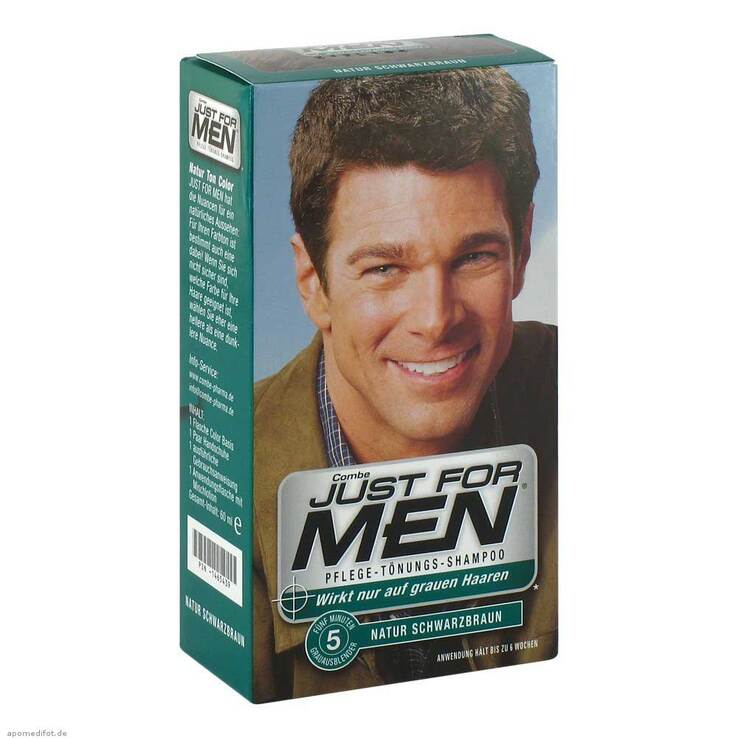 Just for men Tönungsshampoo schwarzbraun, 60 ml