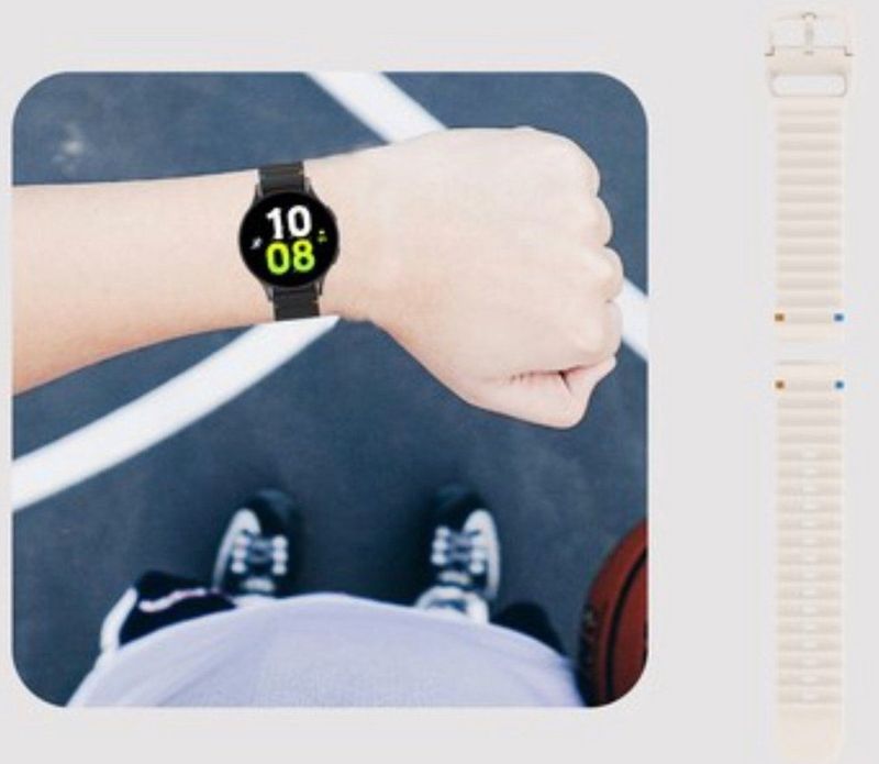 Just In Case - Activeflex - Smartwatchband - Ivory - Compatibel met Garmin Forerunner 55/165