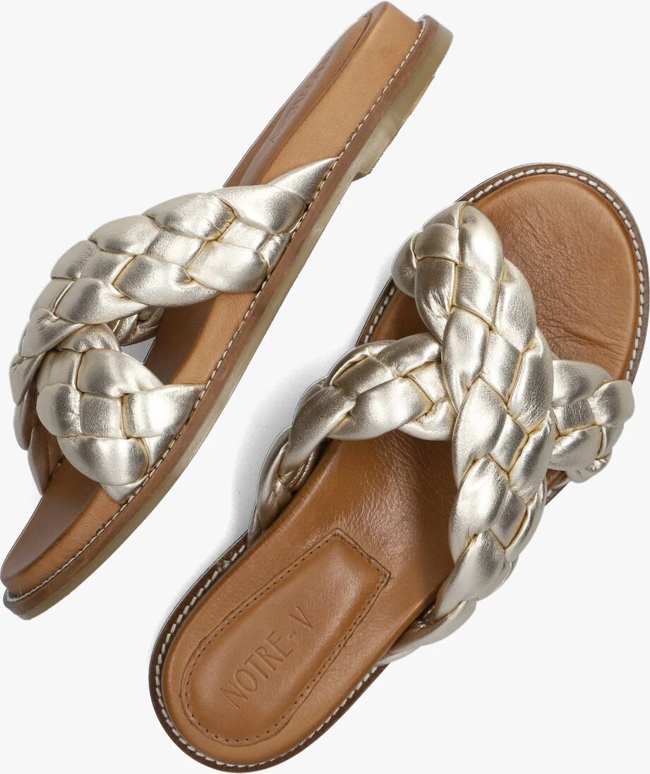 NOTRE-V gouden notre-v slippers 22906009