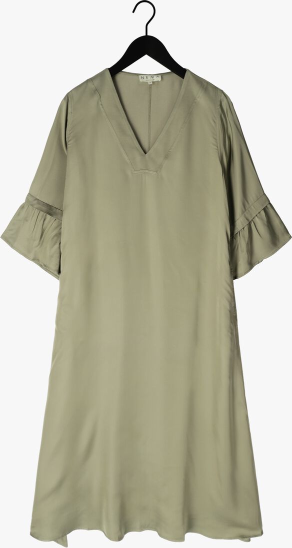 olijf nema maxi jurk n141