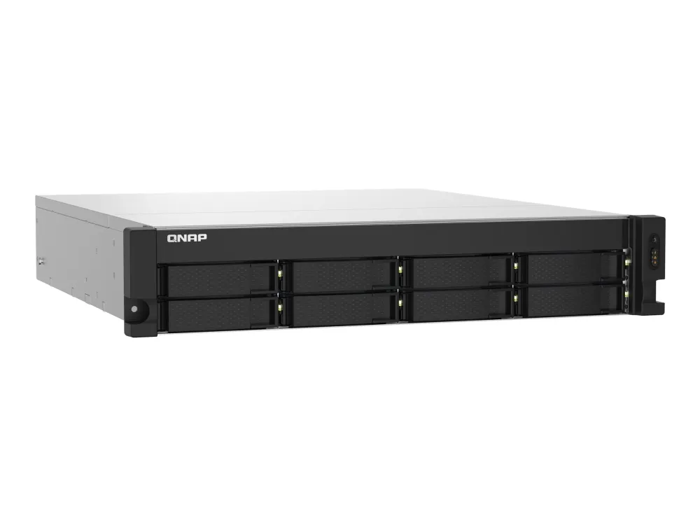 [OUTLET] - QNAP TS-832PXU - NAS-server - 8 bays - rackversion - SATA 6Gb/s - RAID RAID 0, 1, 5, 6, 10, 50, JBOD, 60 - RAM 4 GB - Gigabit Ethernet / 2.5 Gigabit Ethernet / 10 Gigabit Ethernet - iSCSI support - 2U
