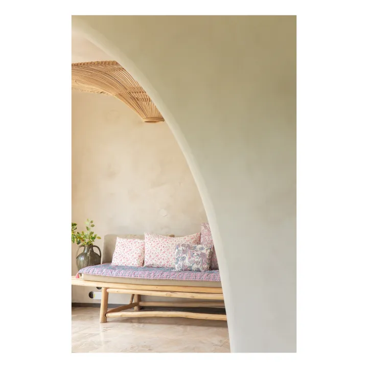 Louise Misha Couvre canapé Jamy en coton bio | Bleu