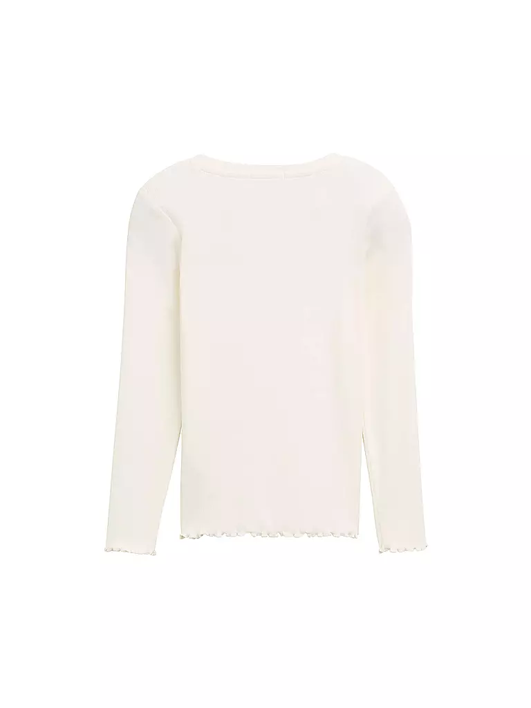 TOM TAILOR Mädchen Langarmshirt  weiss