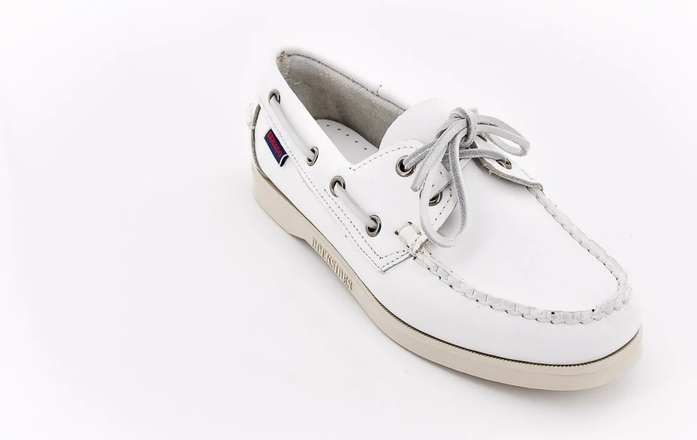 SEBAGO - DOCKSIDES W BLANC