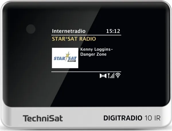 TechniSat DigitRadio 10 IR - Netværksaudiospiller/DAB-radiotuner - sort/sølv