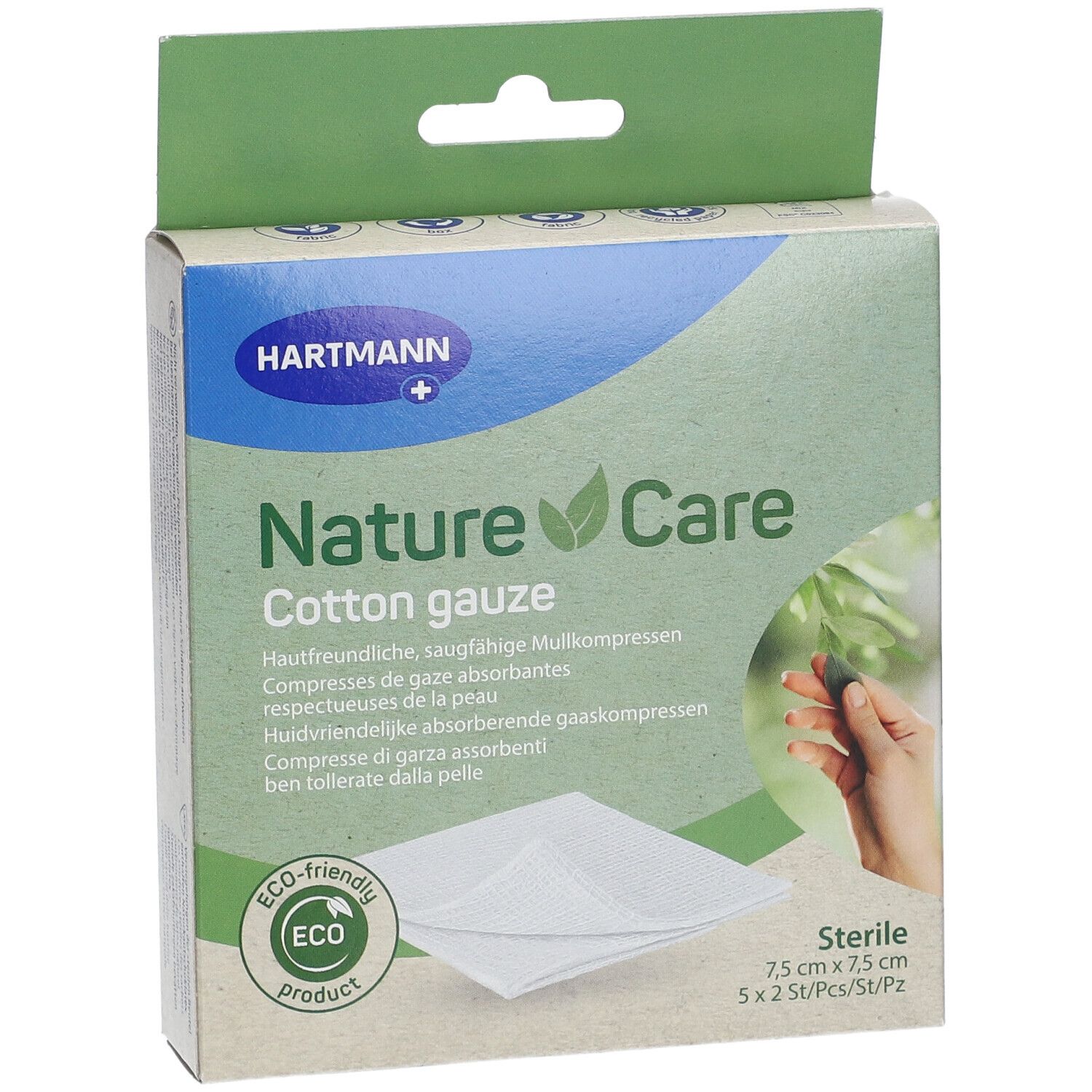 Nature Care Mullkompressen 7,5 x 7,5 cm