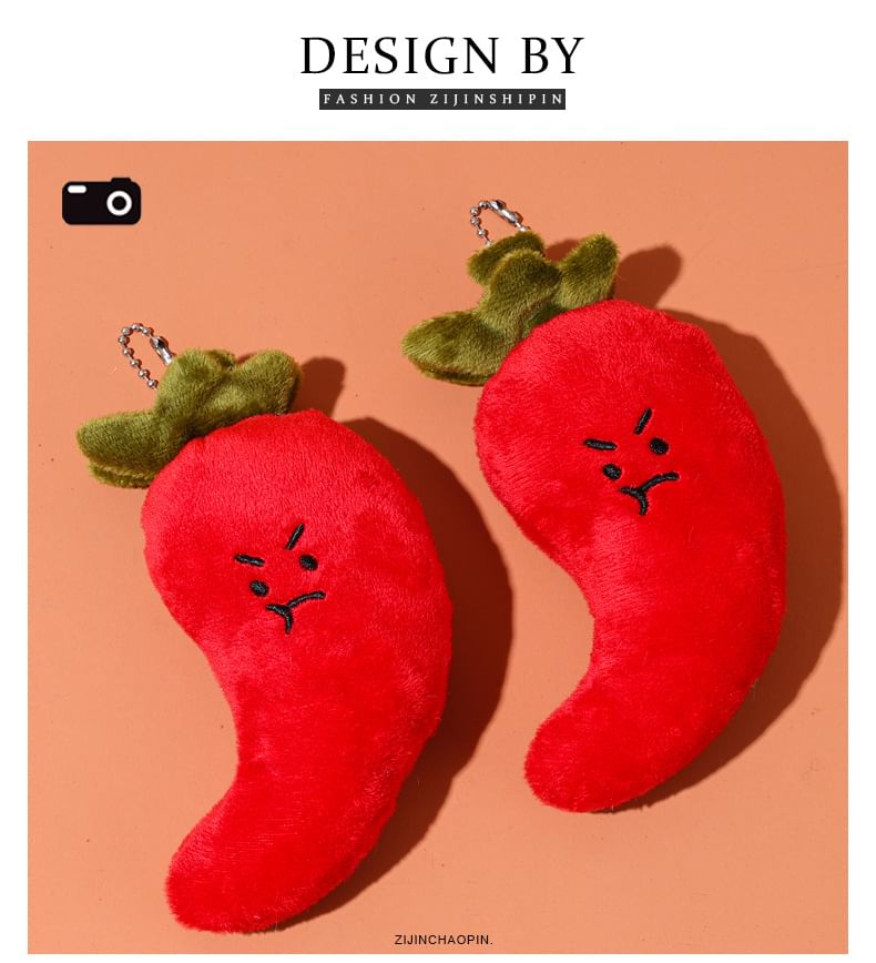 Blancorp - Chili Pluche Poppentas Sleutelhanger (Verschillende Ontwerpen)