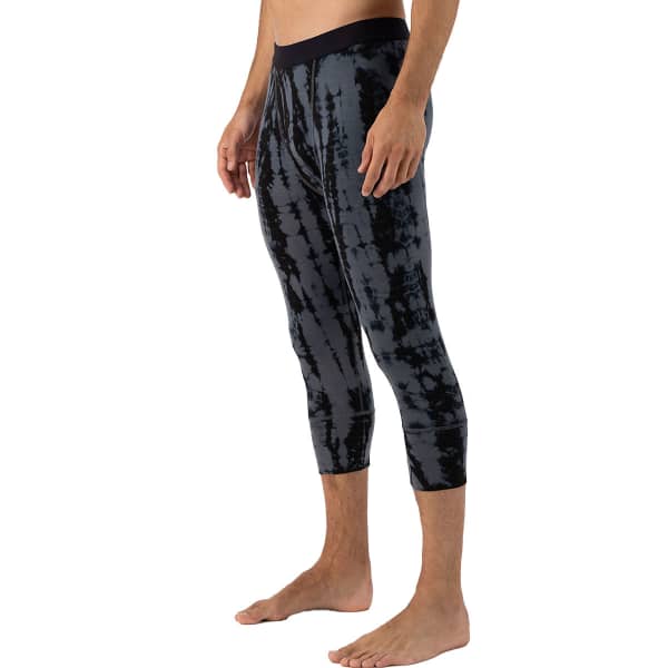 Collant thermique MONS ROYALE CASCADE MERINO FLEX 200 3/4 GARMENT DYED-GREY TIE DYE