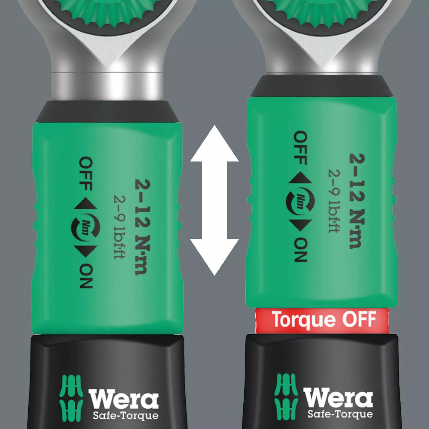Wera 05075831001 Safe-Torque A 1 Imperial 1 Momentsleutelset met omschakelbare ratel - 2-12 Nm - 1/4