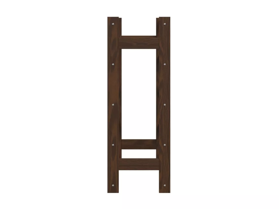 Casier à bouteilles pour 20 bouteilles marron bois pin solide