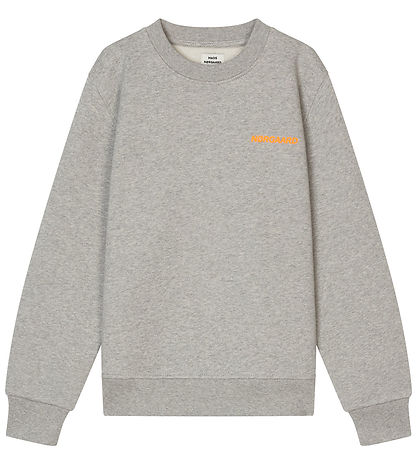 Mads N?rgaard Sweatshirt - Solo - Grey Melange