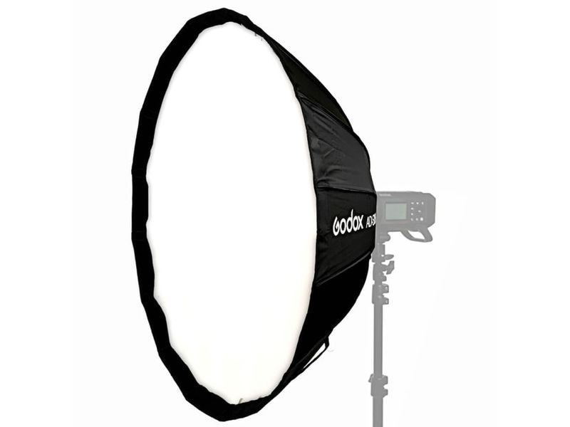 Godox Softbox AD-S65W Parabolisch 65cm weiss Eignet sich ideal für Werbung, Film, Porträt- und Hochzeitsfotografie, dank Godox-Halterung kompatibel mit AD300Pro, AD400Pro und ML60