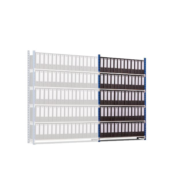 Estante Arquivo Simples Estantes Níveis: 5 Estantes Módulo: Seguinte Estantes Altura: 2000 Estantes Tipo Prateleira: Platex Estantes- Profundidade: 300 mm Estantes Largura: 1500