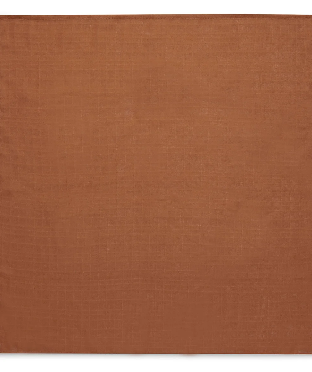 JOLLEINLOT DE 3 LANGES EN GAZE DE COTON CARAMEL
