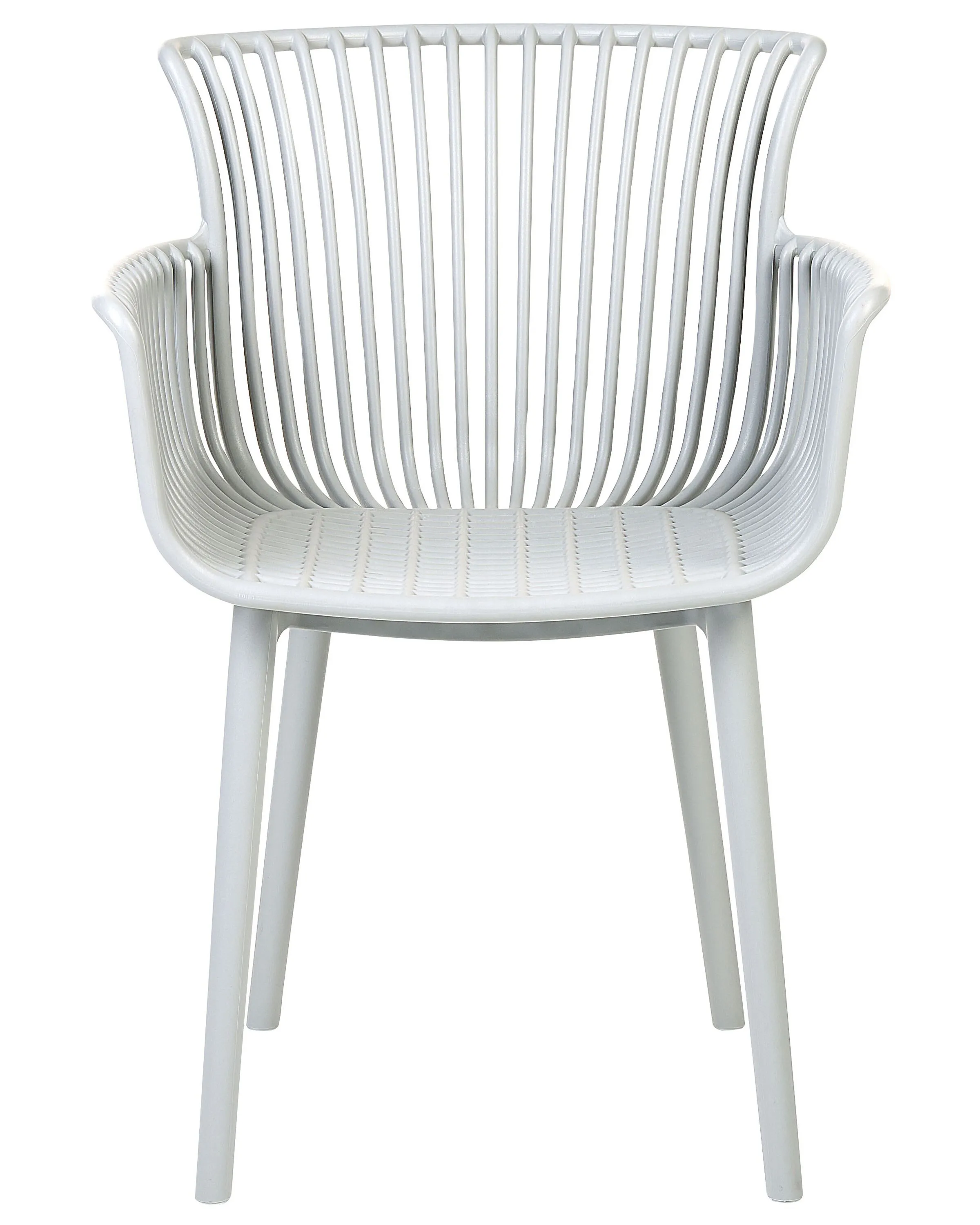 Set van 4 tuinstoelen PESARO Lichtgrijs
