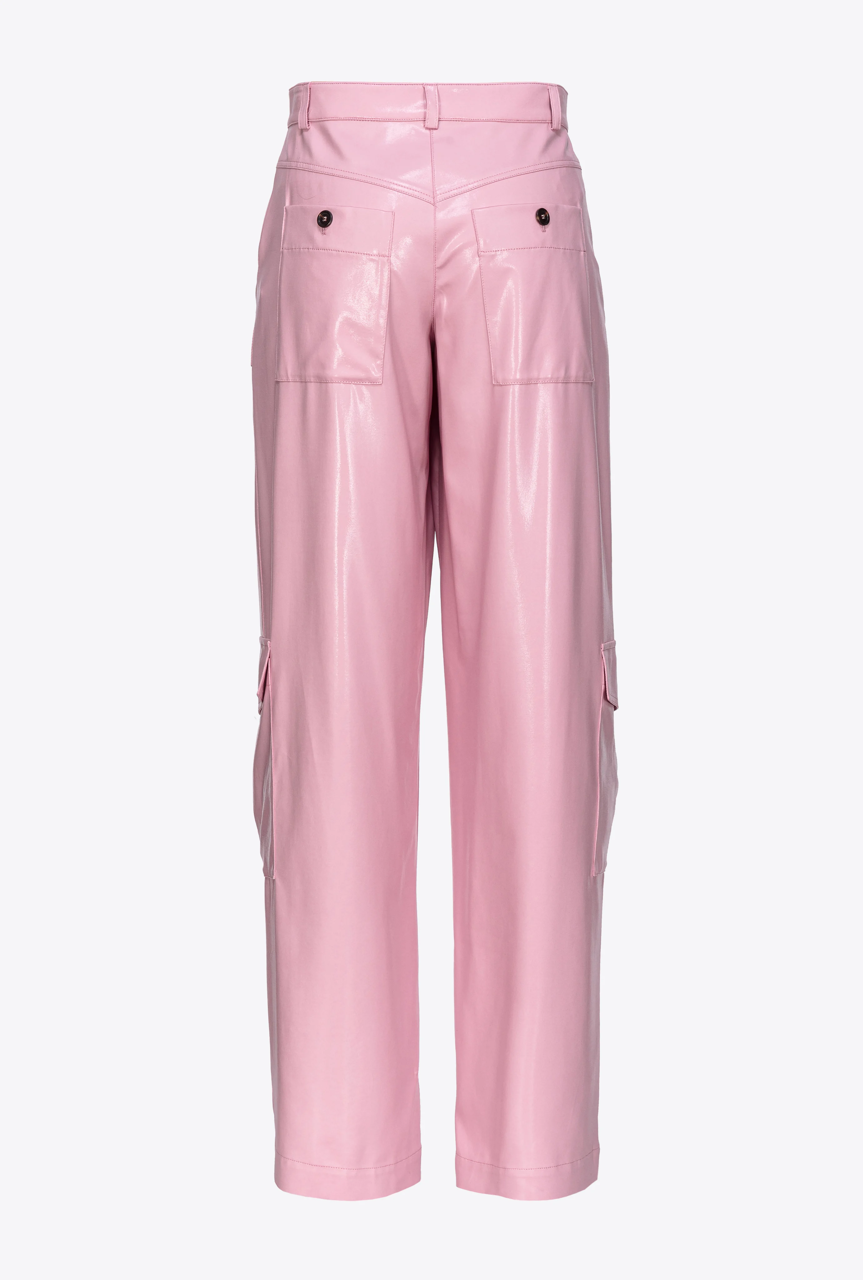 Pantalon cargo effet mouillé | Violet