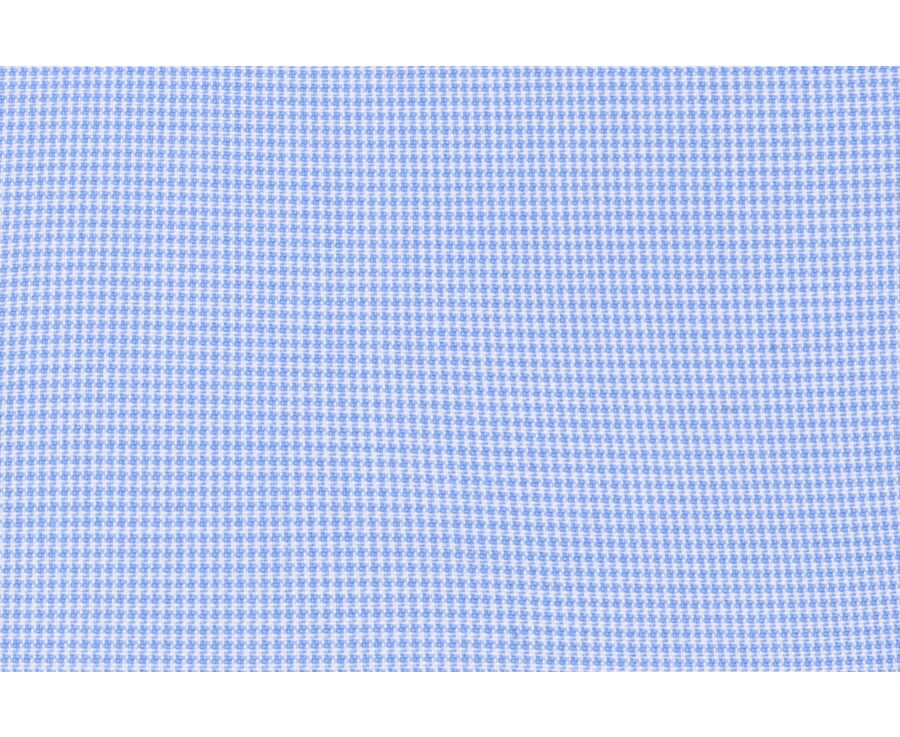 Chemise popeline pied de poule bleu et blanc - ROMARIC