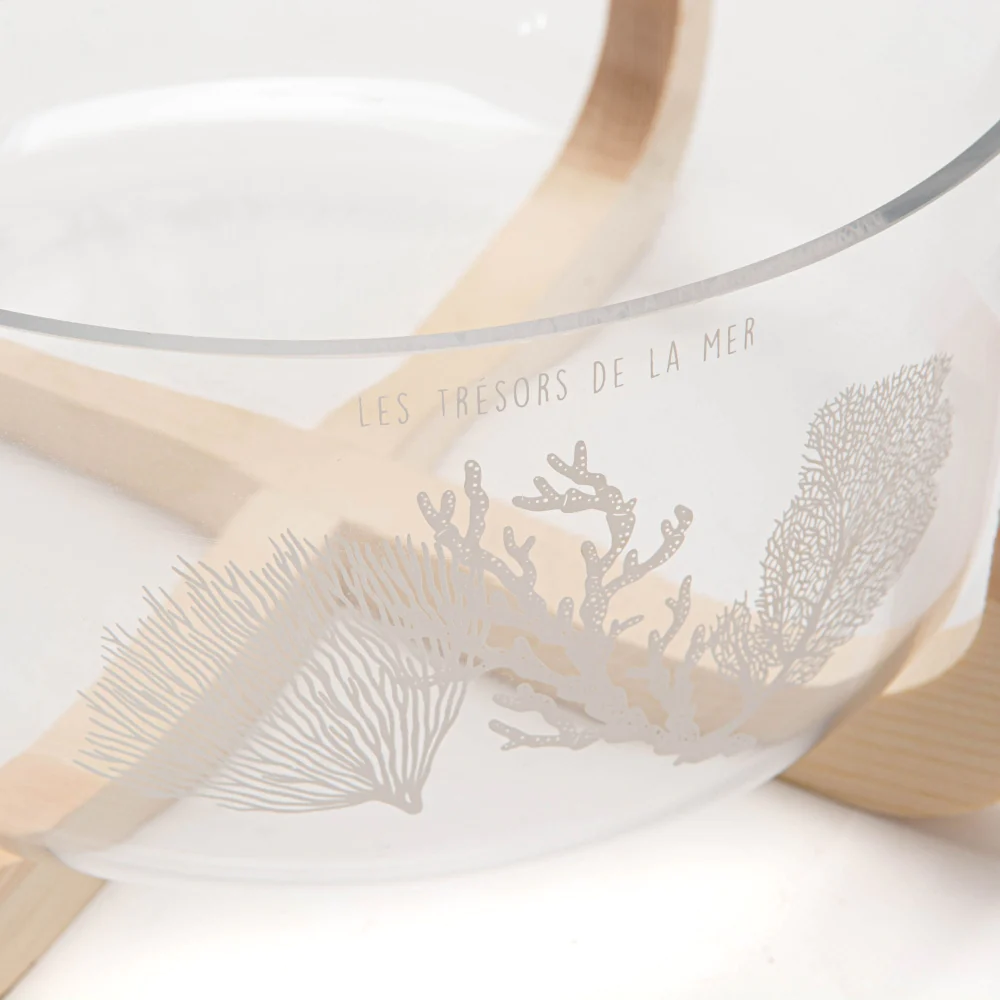Saladier verre Coralie 24 cm Amadeus