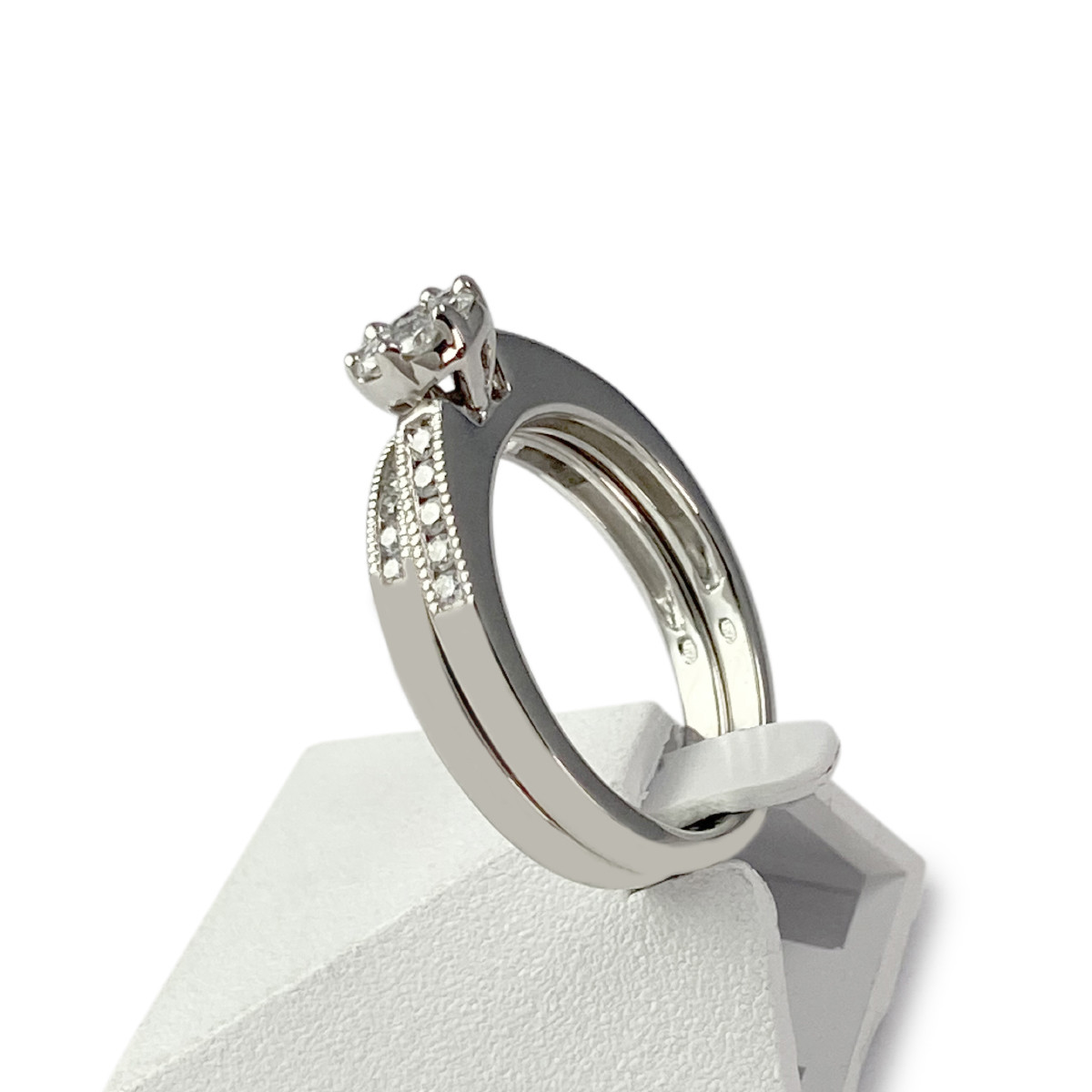 Duo d'occasion or 750 blanc diamants