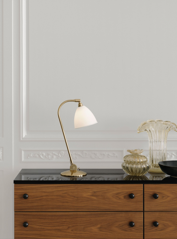 Gubi Bestlite BL2 bureaulamp messing/grijs
