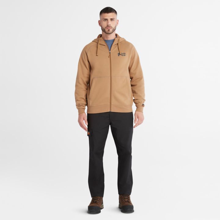 Moletom com capuz Timberland PRO Hood Honcho Sport para homens na cor amarela