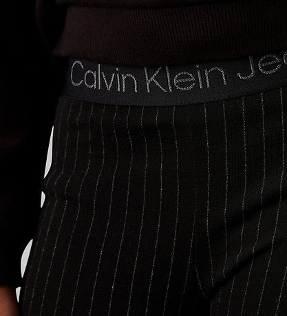 Calvin Klein Hosen - Nadelstreifen-Flare - Ck Black
