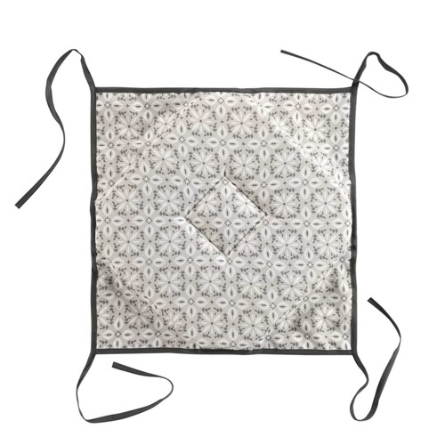 Douceur d intérieur - GALETTE 4 RABATS 36 x 36 x 3.5 CM POLYESTER IMPRIME GRIS X2 - GRIS