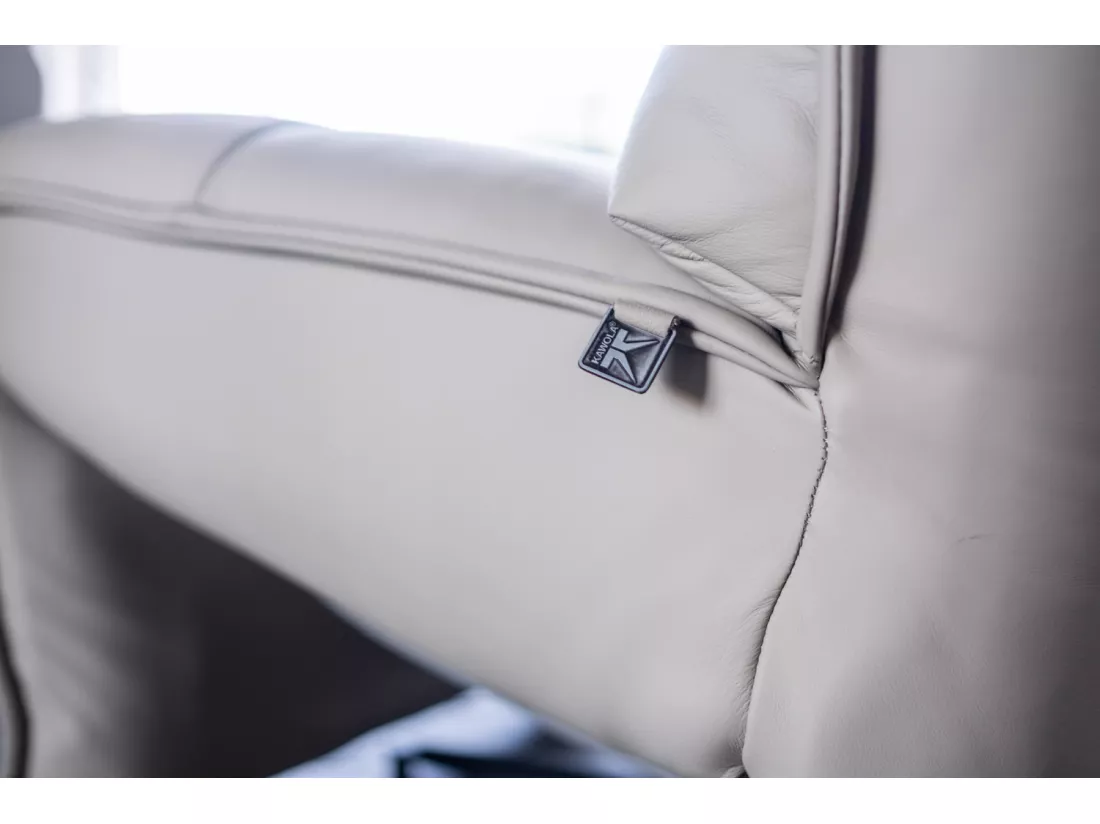Fauteuil - Gris cuir - MIKO