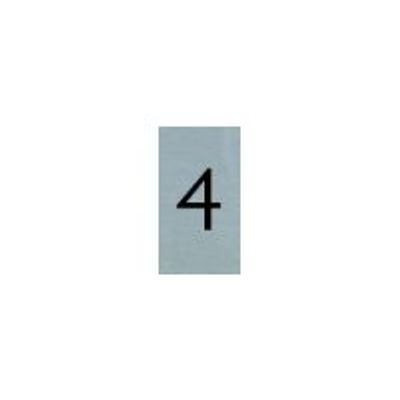 Pickup - Plaque de signalisation - 25 x 44 mm - autocollant - chiffre 4