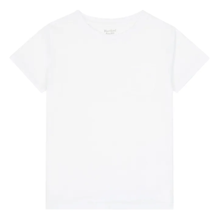 Hartford T-shirt Pocket Crew | Blanc