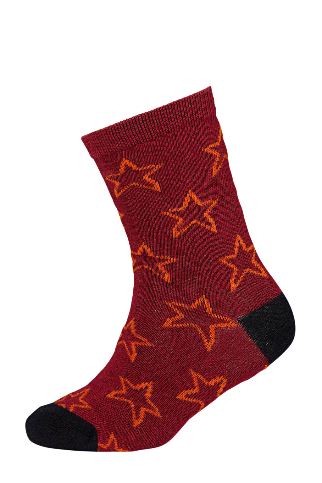 Apollo sokken met all-over print - set van 10 rood