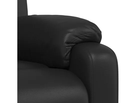 Fauteuil inclinable Noir Similicuir