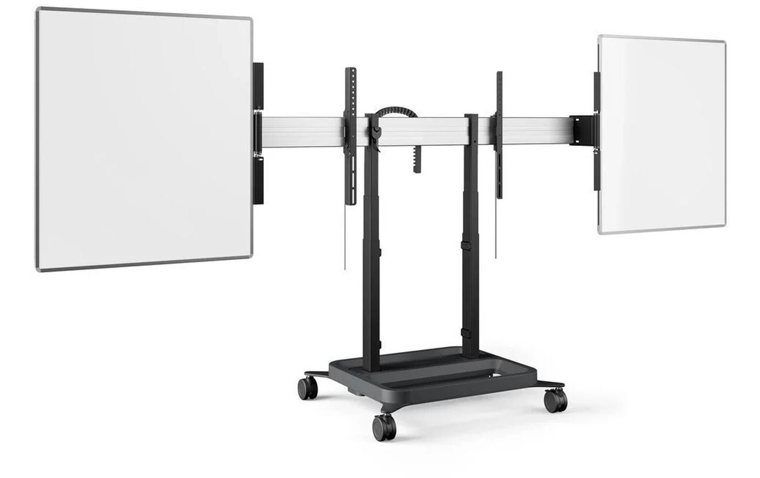 Erweiterung Rise A228 Weiss<br>86 Zoll Whiteboard-Set für RISE motorisierten Display-Lift-Trolley oder Standfuss