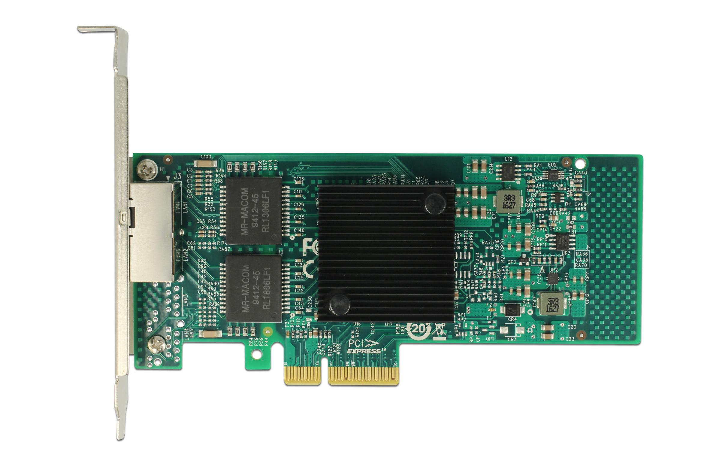 Netzwerkkarte 2x1Gbps, PCI-Express-x4 Intel i350 Chipset<br>Delock PCI Express Karte zu 2 x Gigabit LAN