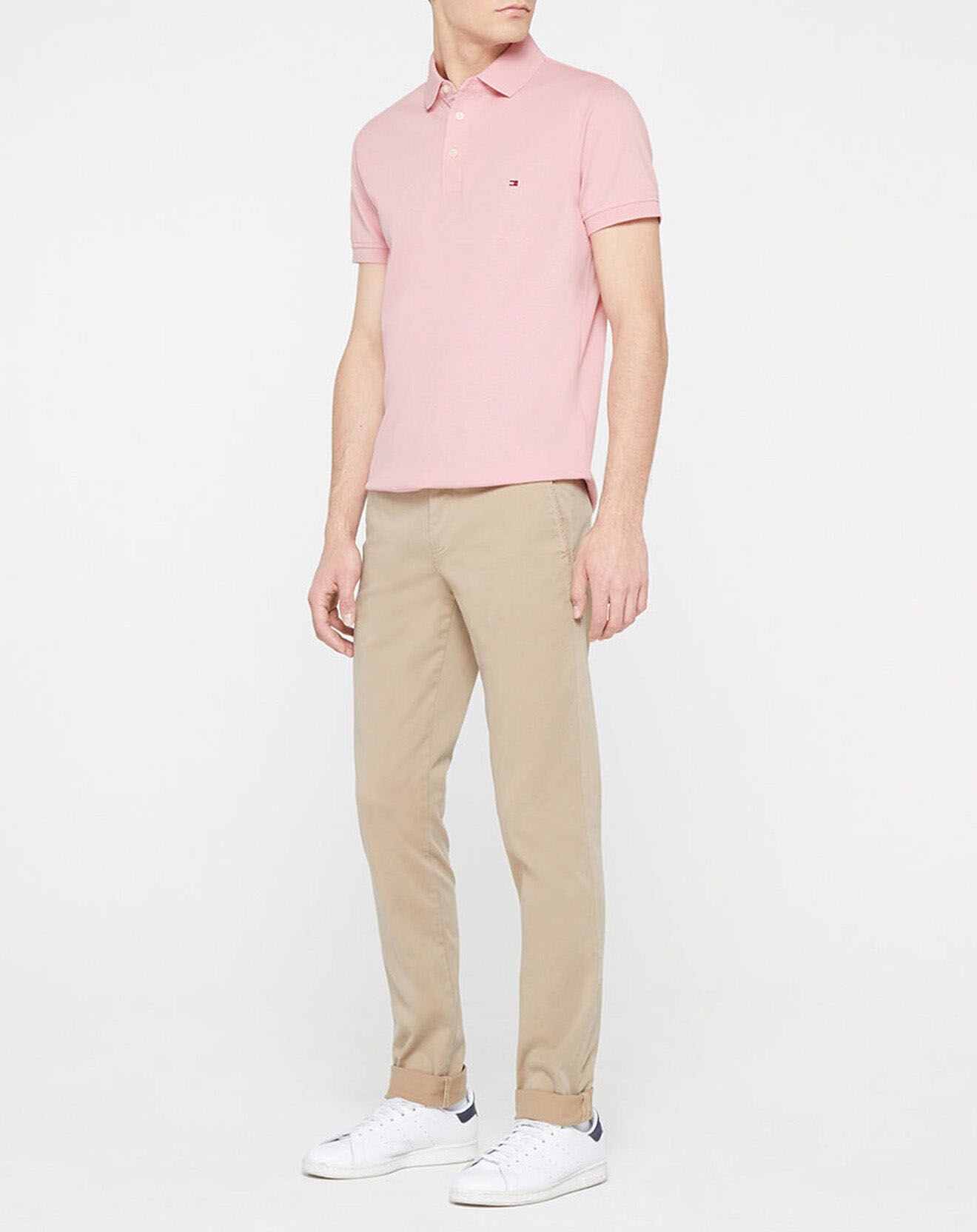 Tommy Hilfiger Polo Slim 1985 vieux rose