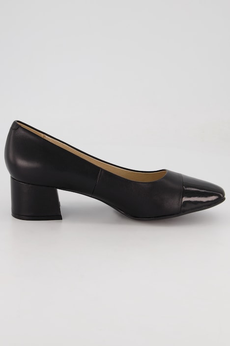 Caprice Leder-Pumps, farbige Spitze, Komfortweite