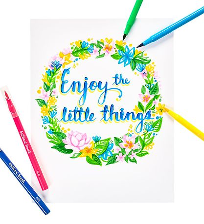 Ooly Tuschestifte - 12 St. - Brillante Pinselmarker