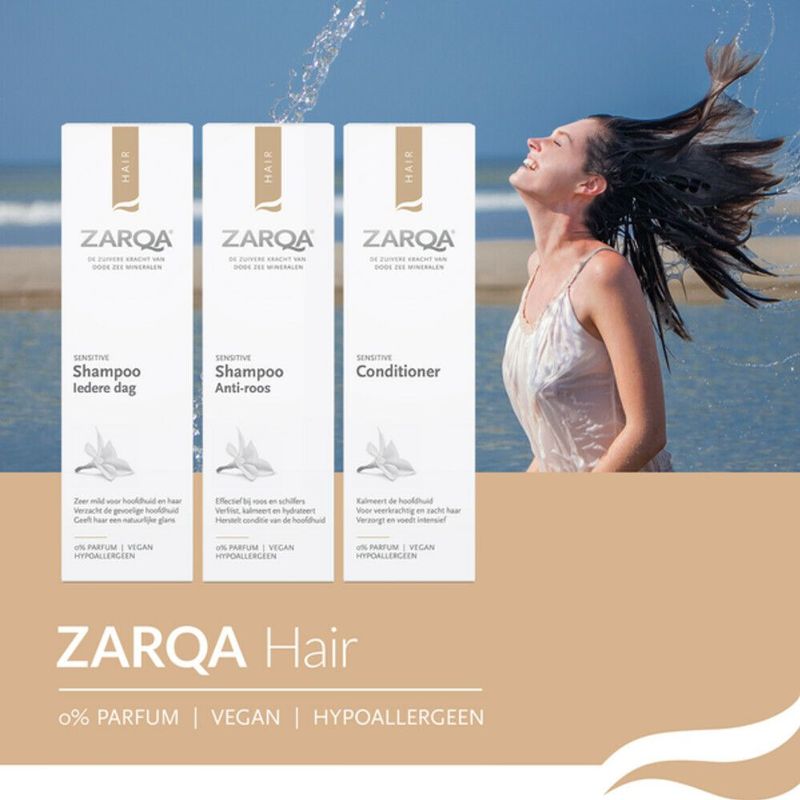 Zarqa - Shampoo Anti-Roos Sensitive - 500ml - Voor Gevoelige Hoofdhuid