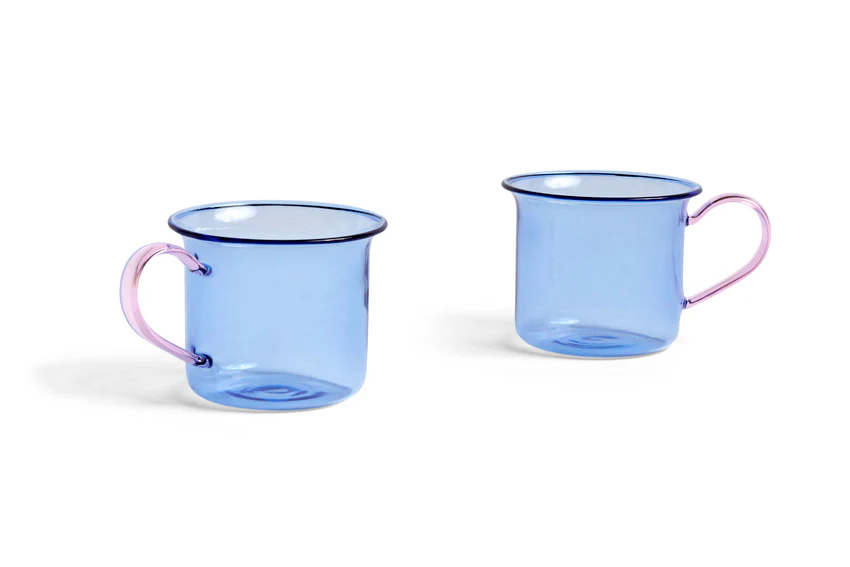 HAY  Borosilicate kop, blå - sæt af to