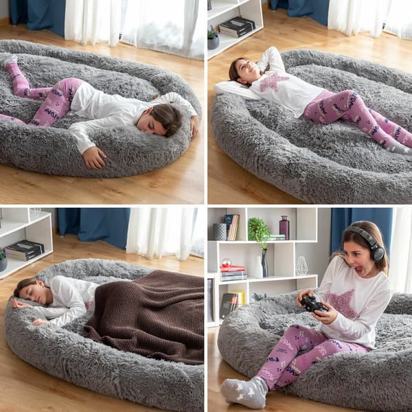 Hundeseng for mennesker | Human Dog Bed XXL InnovaGoods Grey
