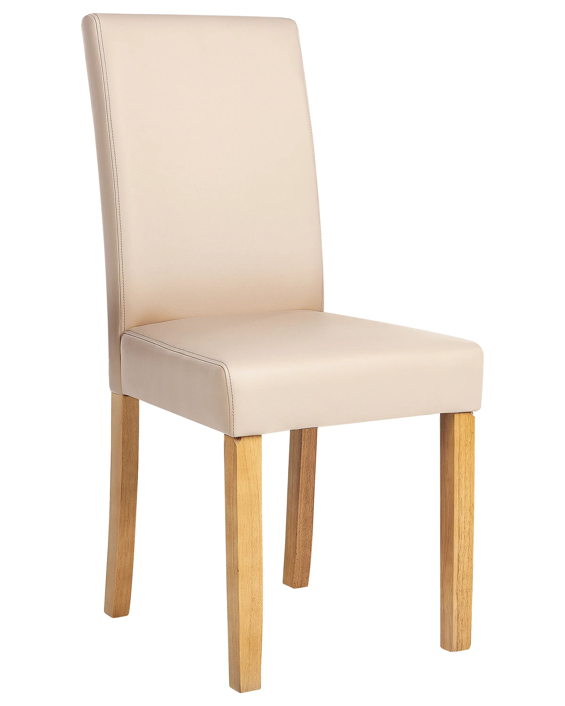 Set van 2 eetkamerstoelen BROADWAY Kunstleer Beige
