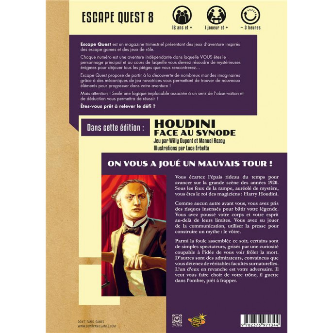 Escape Quest 8 : Houdini face au Synode