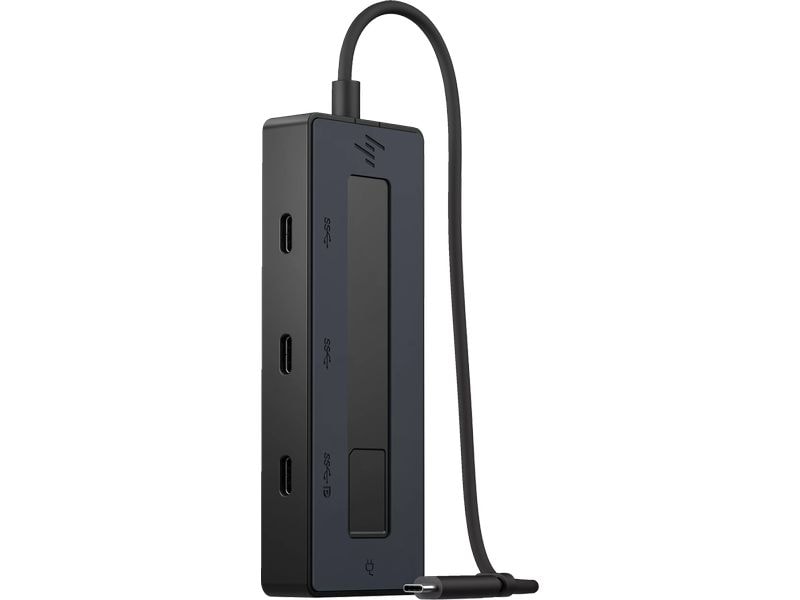 HP Universal USB-C Multiport-Hub Kompakter USB-Hub mit 4 vielseitigen USB-C Anschlüssen