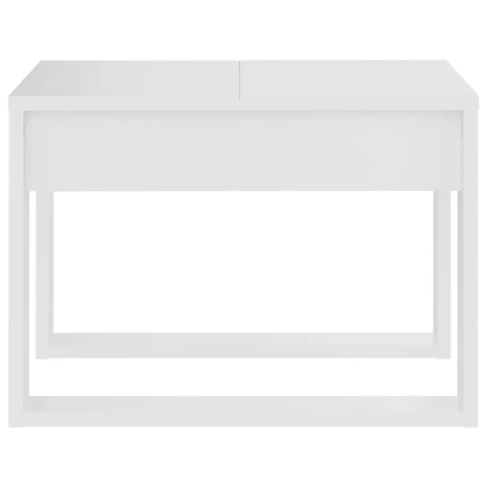 vidaXL - Tafel - Wit - Bewerkt hout - 50 x 50 cm