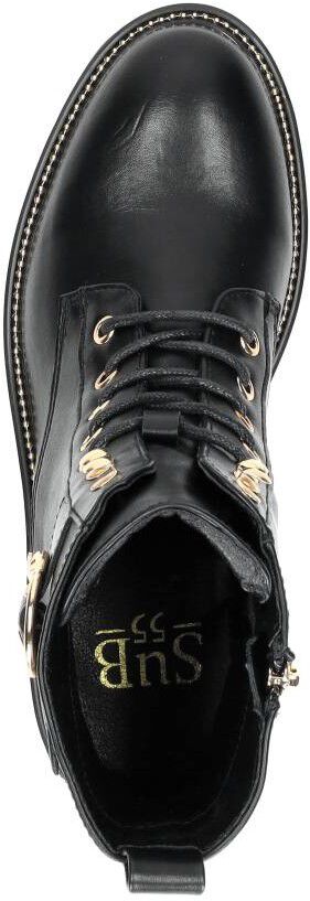 Sub55 Veterschoenen Hoog zwart