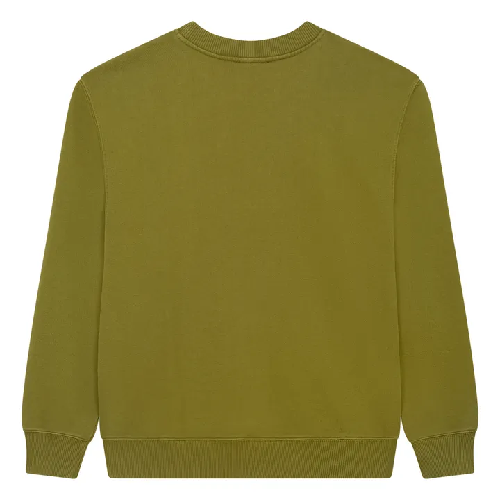 SMALLABLE BASICS Sweat Crewneck Homme Molleton Bio | Vert kaki