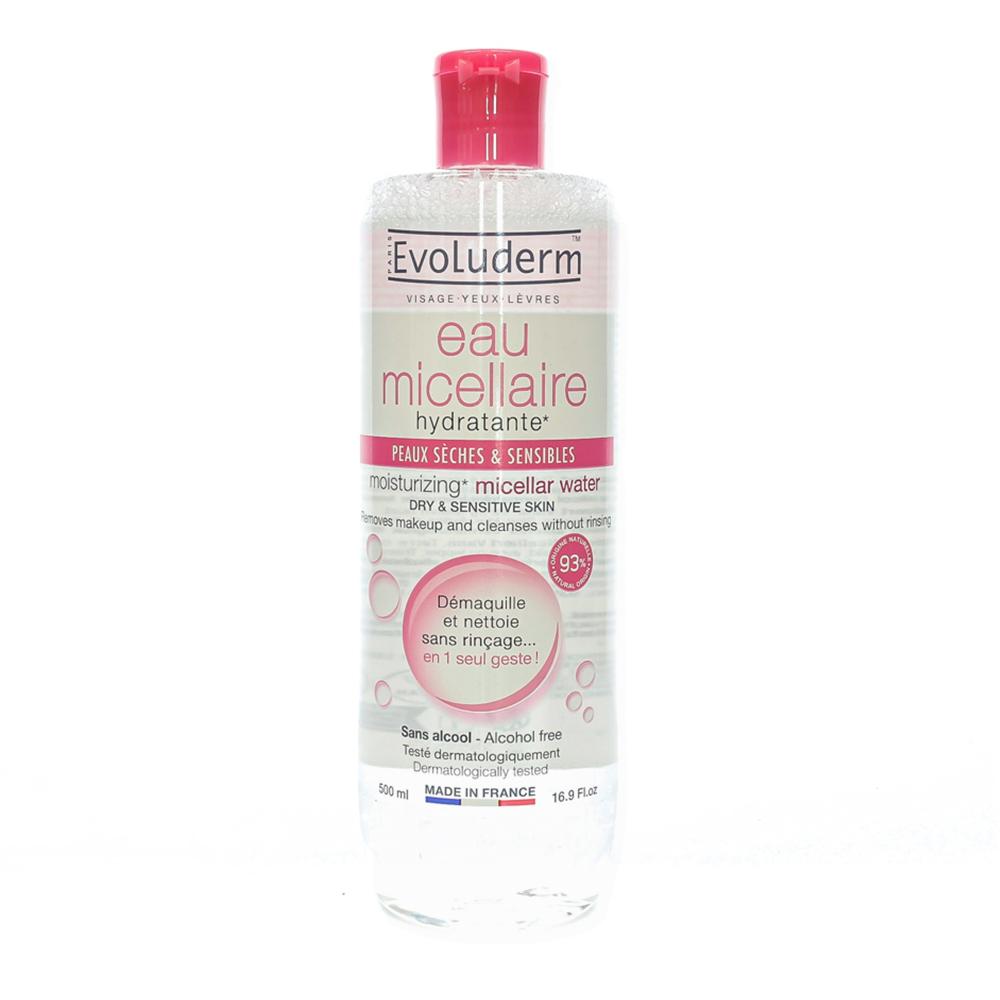 Evoluderm Eau Micellaire Démaquillante Peaux Sèches et Sensibles EVOLUDERM 500 ml