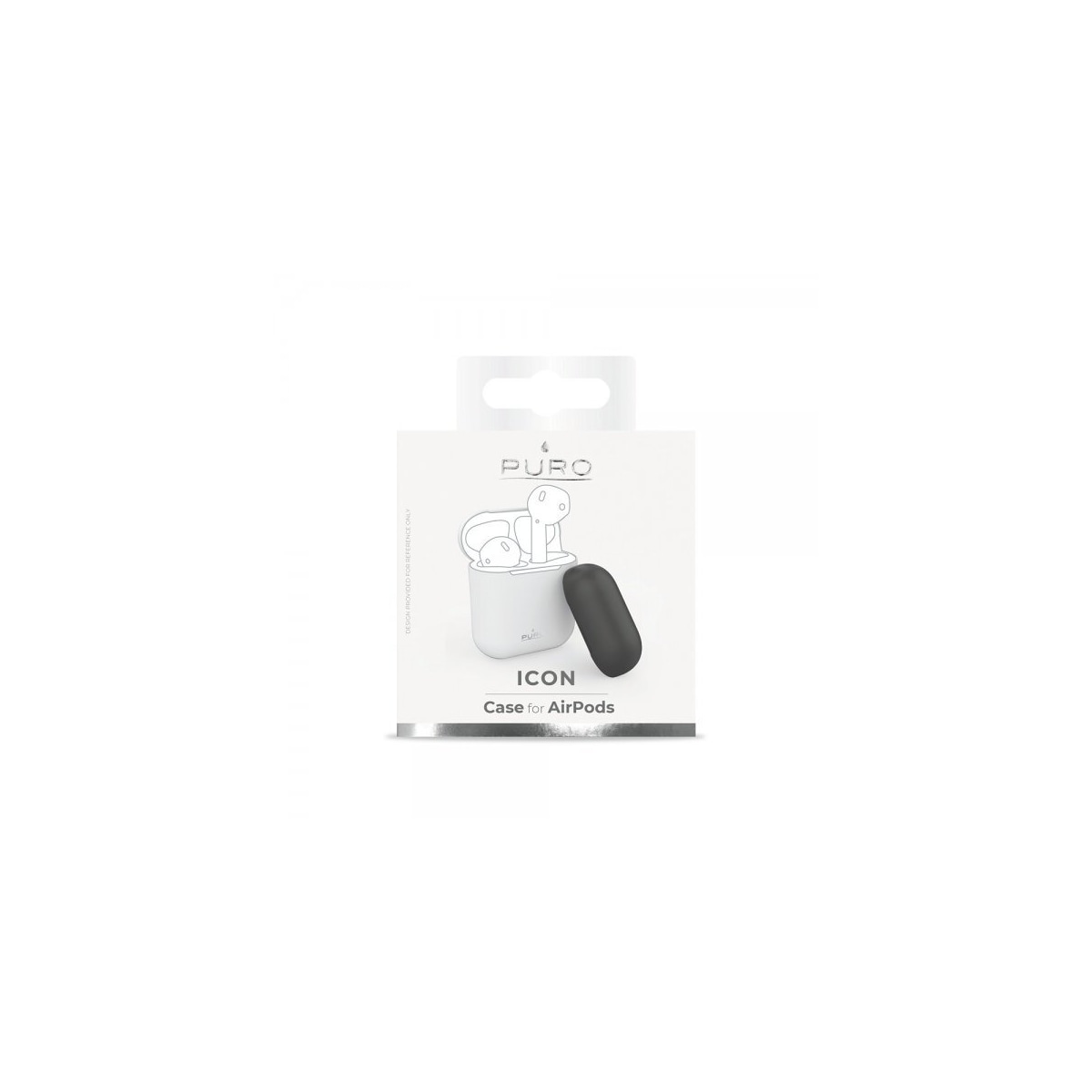 Puro AirPods 1/2 Deksel Icon Hvit