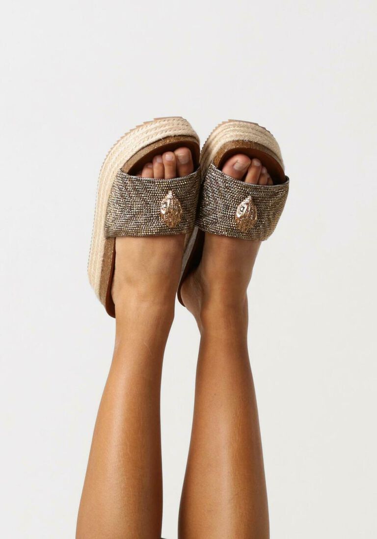 KURT GEIGER LONDON beige kurt geiger london slippers kensington flatform